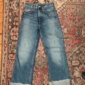 Stylish Blue Wide-Leg Jeans